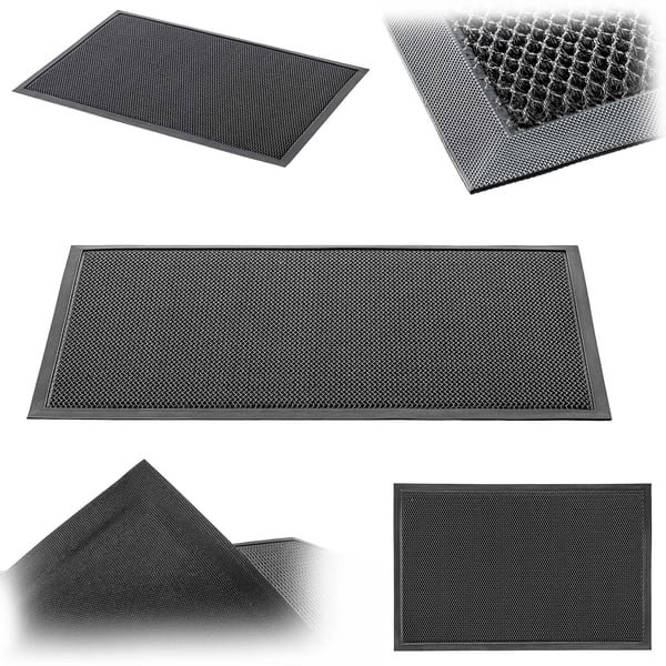 Udendørs entrémåtte - Dørmåtte 45x70 cm - Skridsikker - PVC - Håndvask - Maskinfremstillet - Ensfarvet