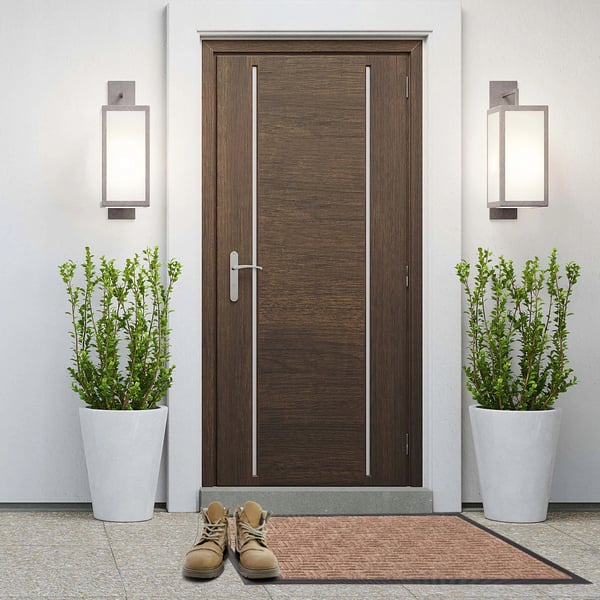 Dørmåtte - Entrémåtte/Skrabemåtte - 75 x 45 cm - PVC - Maskinfremstillet - Håndvask - Ensfarvet