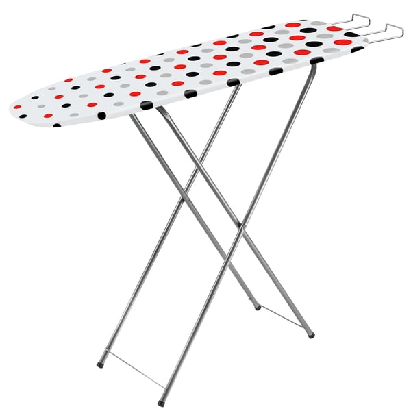 Strygebræt - Sammenklappeligt - 104x30 cm - Med strygejernsholder - Let og kompakt - Pladsbesparende