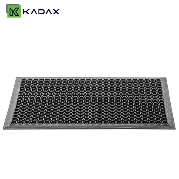 Udendørs dørmåtte - Entrémåtte - PVC - Maskinfremstillet - Ensfarvet - Håndvask - 90 x 150 cm