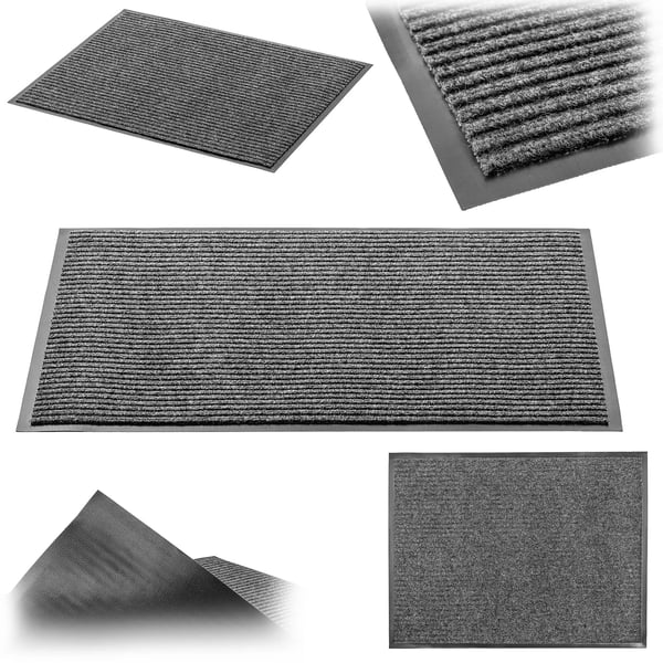 Dørmåtte - Udendørs indgangs- og skrabemåtte 90x150 cm - Skridsikker - PVC - Håndvask - Maskinfremstillet