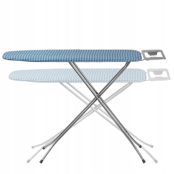 Strygebræt - Standardmodel - Sammenklappeligt med håndtag - 110x30 cm - Blå