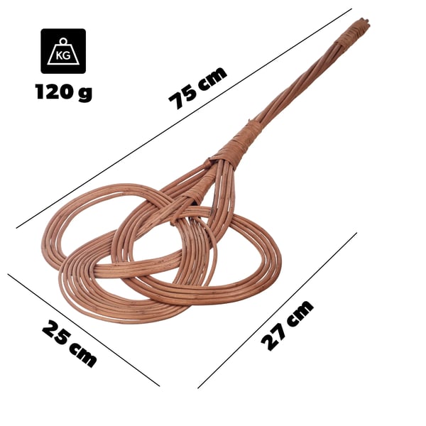 Tæppebanker - PVC - Mål 75 x 25 cm - Til tæpper og måtter - Maskinfremstillet
