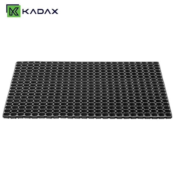 Entrémåtte - Udendørs dørmåtte - PVC - Skrabefunktion - Håndvask - 50×80 cm - Maskinfremstillet