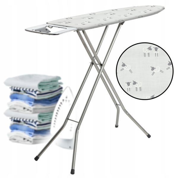Strygebræt - Sammenklappeligt - 110×30 cm - Med strygejernsholder - Kompakt - Stabil