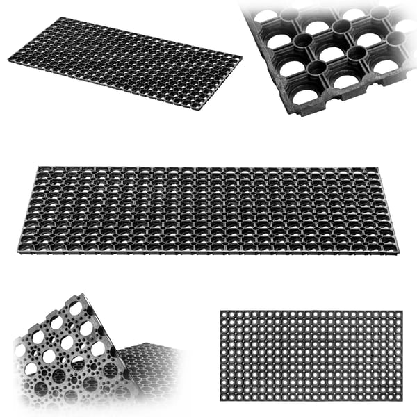 Dørmåtte/Entrémåtte - Udendørs/Entré - PVC - 40 x 80 cm - Maskinfremstillet - Ensfarvet - Håndvask