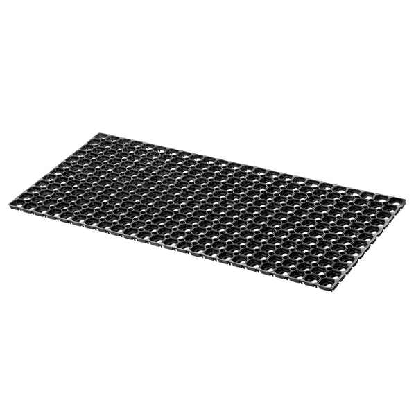 Dørmåtte/Entrémåtte - Udendørs/Entré - PVC - 40 x 80 cm - Maskinfremstillet - Ensfarvet - Håndvask