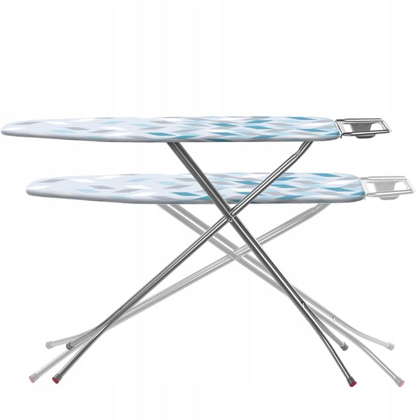 Strygebræt - Sammenklappeligt - 120×38 cm stor overflade - Med strygejernsholder - Pladsbesparende