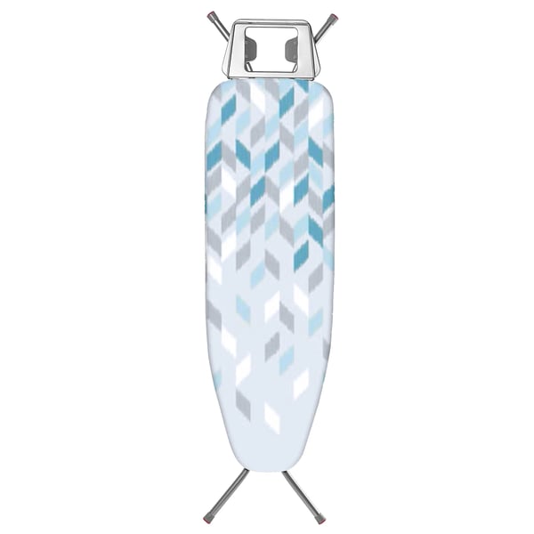 Strygebræt - Sammenklappeligt - 120×38 cm stor overflade - Med strygejernsholder - Pladsbesparende