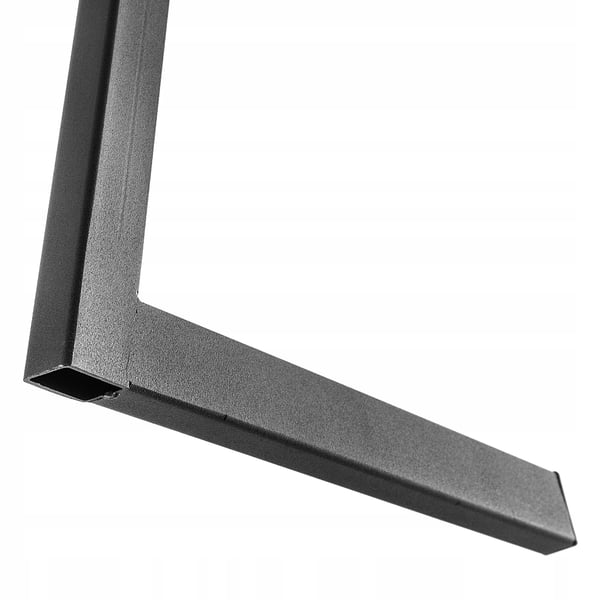 Bordsben - Z-formade metallben - 2-pack - Industriell stil - För bord/skrivbord - 53 x 79 cm - Svart