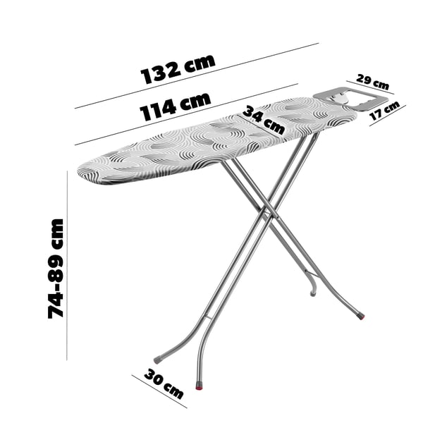 Strygebræt - Standardmodel - Sammenklappeligt - Bærehåndtag - 114x34 cm
