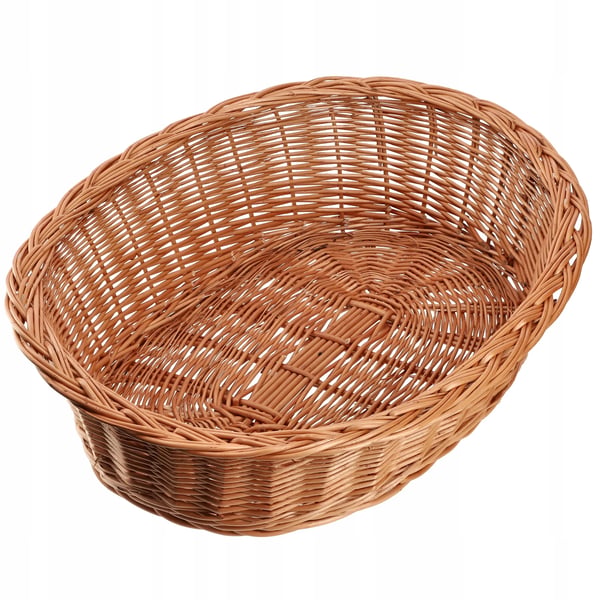 Hundekurv hundeseng - Flettet fiberkurv - 58 cm - Str. S - Håndvask - Blå