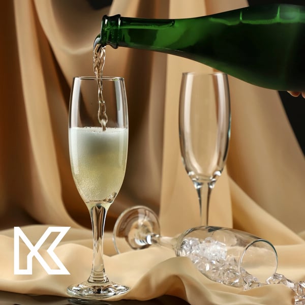 Champagneglas - Sæt 6 stk - 220 ml - Til mousserende vin
