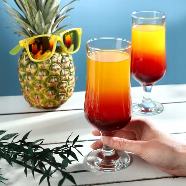 Ölglas - Set med 6 - 370 ml - Klarglas - Dricksglas