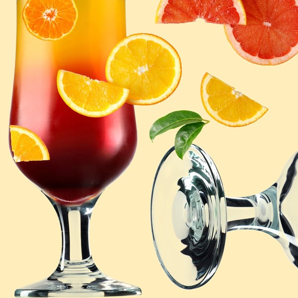 Ölglas - Set med 6 - 370 ml - Klarglas - Dricksglas