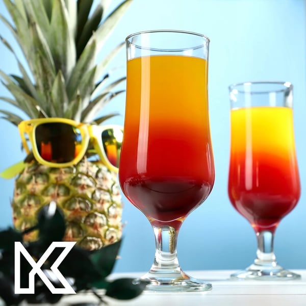Ölglas - Set med 6 - 370 ml - Klarglas - Dricksglas