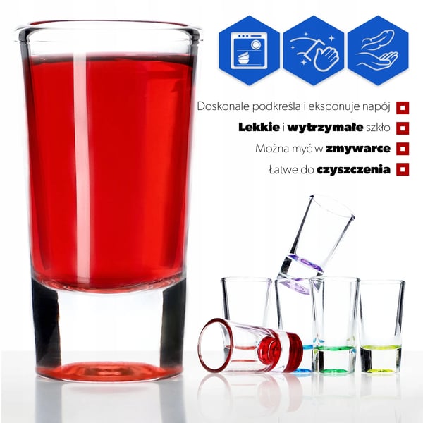 Shotsglas/Snapseglas - Sæt - 6 Stk - 28 ml - Til Bar og Fest