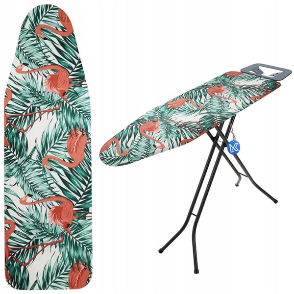 Strykbordsöverdrag - Överdrag till strykbräda - 148 x 52 cm - Flamingo-motiv