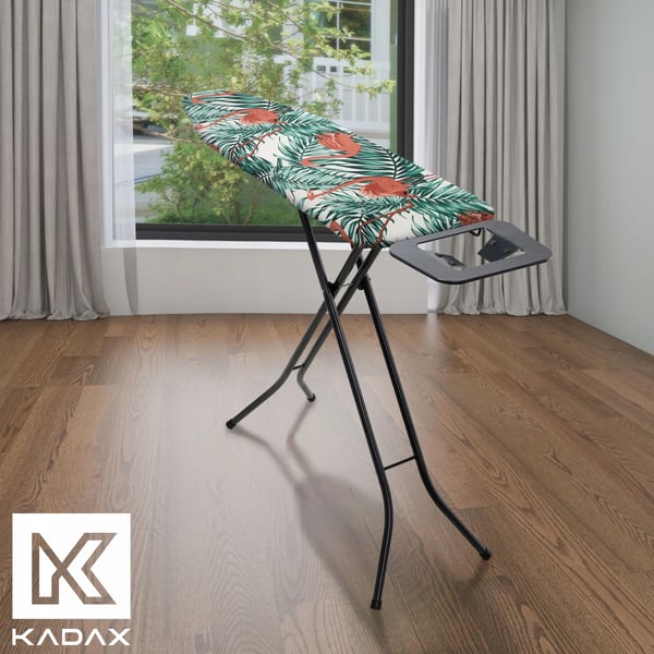 Strygebrætbetræk - Betræk til strygebræt - 148 x 52 cm - Flamingo-motiv