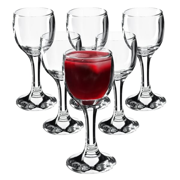Snapseglas/Shotglas - Sæt med 6 - Kapacitet 55 ml - Til vodka, likør og tinkturer - FCM-certificerede Snapseglas/Shotglas - Sæt med 6 - Kapacitet 55 ml - Til vodka, likør og tinkturer - FCM-certificerede