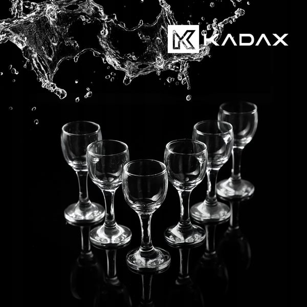Snapseglas/Shotglas - Sæt med 6 - Kapacitet 55 ml - Til vodka, likør og tinkturer - FCM-certificerede