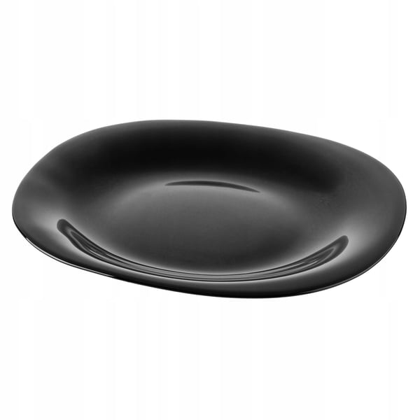 Desserttallerken - Kagetallerken - Diameter 21,5 cm - Rund - Glas - FCM-Certificeret - Sort