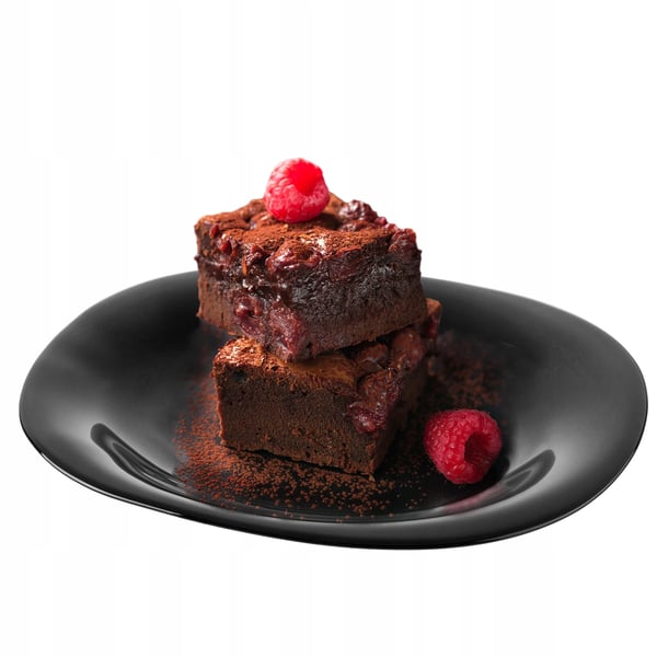 Desserttallerken - Kagetallerken - Diameter 21,5 cm - Rund - Glas - FCM-Certificeret - Sort