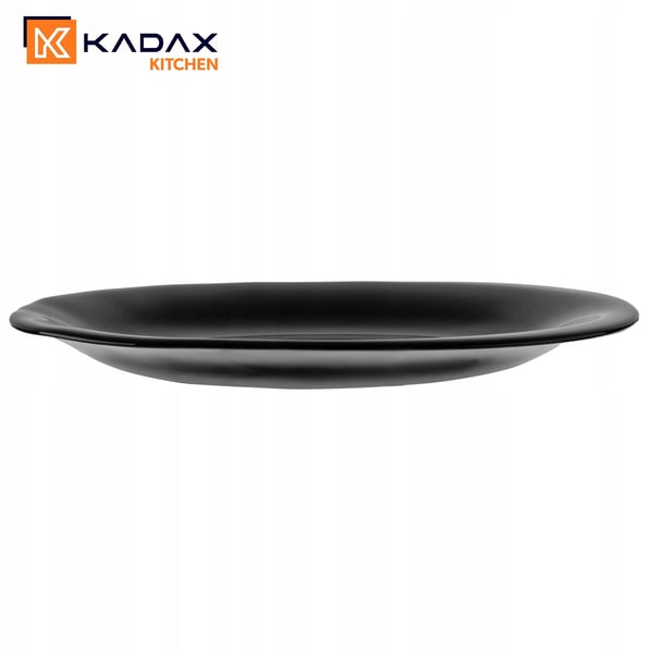 Desserttallerken - Kagetallerken - Diameter 21,5 cm - Rund - Glas - FCM-Certificeret - Sort