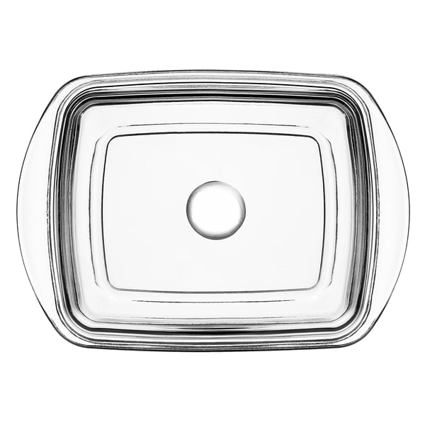 Smørboks - Smørdåse - Med Glaslåg - 16 cm - Klassisk