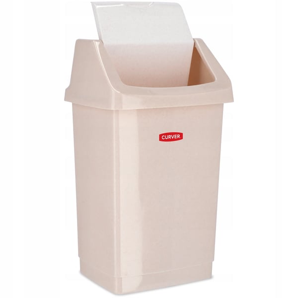 Soptunna - Papperskorg - Kapacitet 15 L - Beige