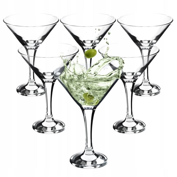Martiniglas Sæt - Cocktailglas - 175 ml - 6-pak - Glas - Til drinks