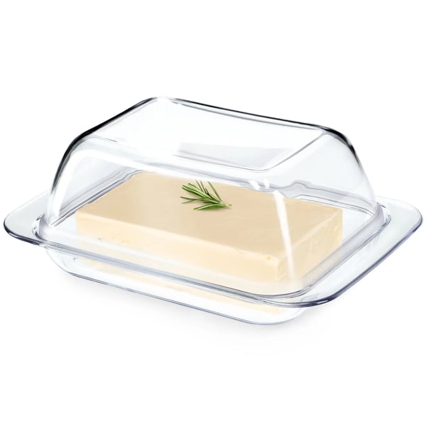 Smörlåda - Smörbytta med lock - Plast - 18x12 cm - FCM-certifierad