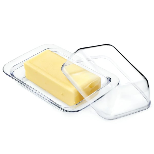 Smørboks - Smørdåse med låg - Plast - 18x12 cm - FCM-certificeret