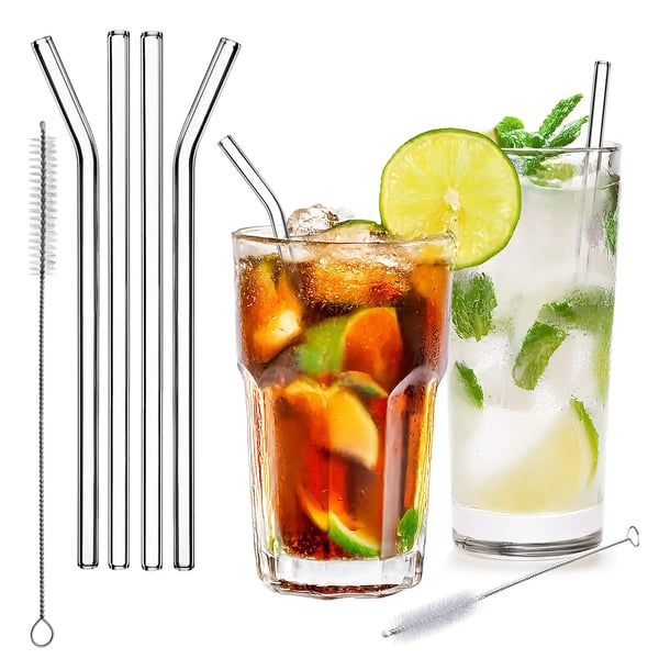 Glas-sugrör - Set - Borosilikatglas - 5-pack