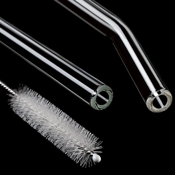 Glas-sugrör - Set - Borosilikatglas - 5-pack
