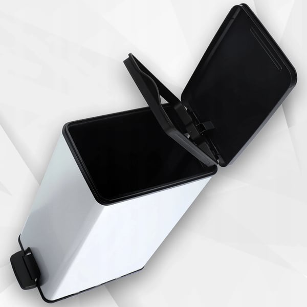 Pedalspand - Affaldsspand 40 l - Metalliseret Overflade - Med Pedal