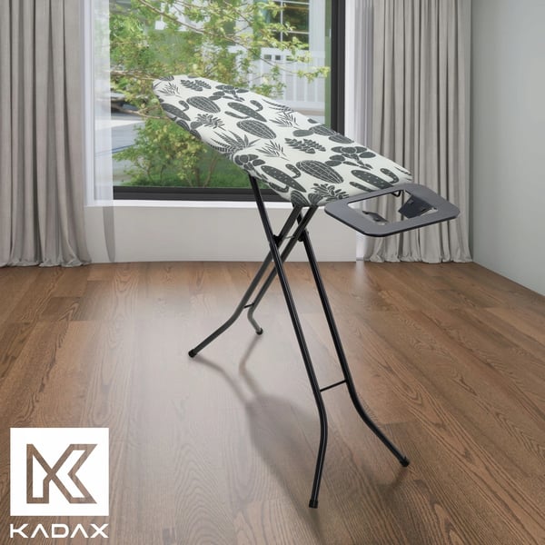 Strygebrætbetræk - Overtræk til strygebræt - 148 x 52 cm - Elastisk pasform - Kaktusmønster - Nem montering