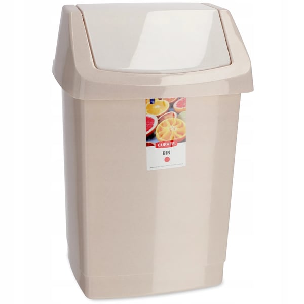 Soptunna - Avfallskärl - Kapacitet 50 l - Beige