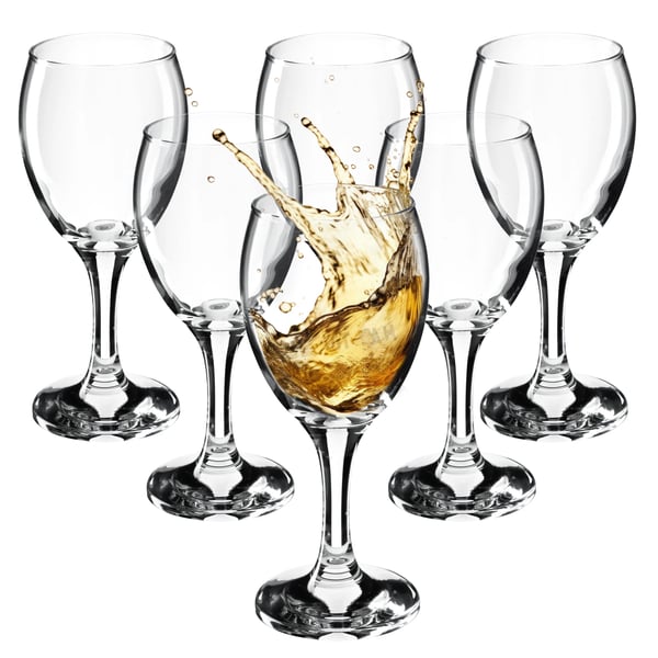 Hvidvinsglas - Sæt 6 stk - 245 ml - FCM-certificerede - Fremstillet i Polen