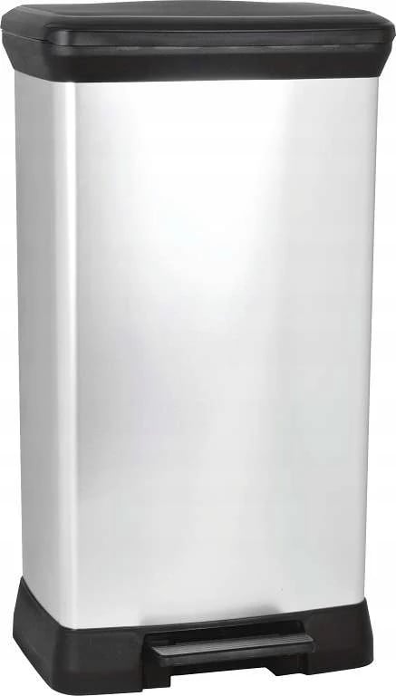 Soptunna - Pedalhink - Metallfinish - 50 l