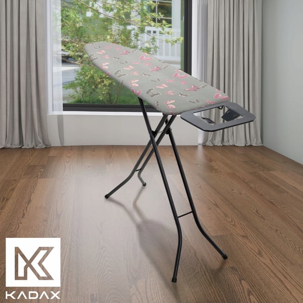 Strygebrætsbetræk - Universal pasform - 132x48 cm - Sommerfuglemønster
