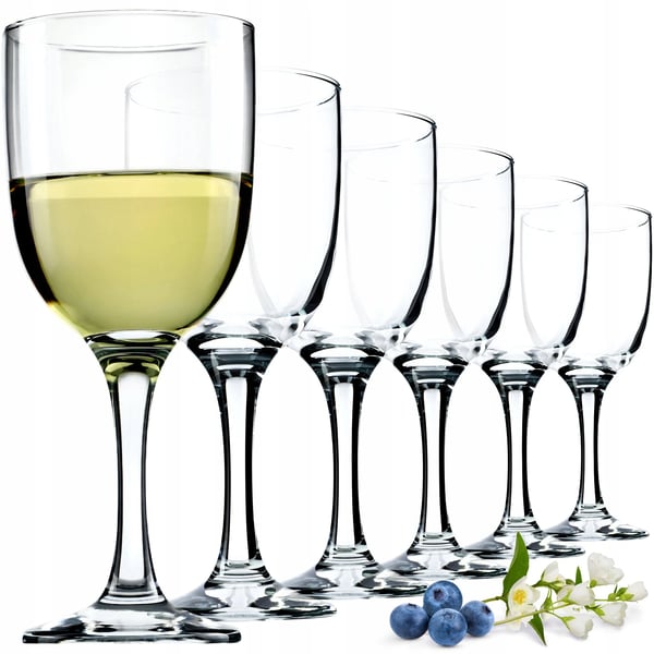 Vinglas - Sæt 6 stk - Kapacitet 290 ml pr. glas - Glas