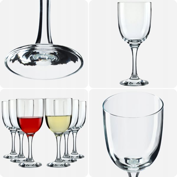 Vinglas - Sæt 6 stk - Kapacitet 290 ml pr. glas - Glas