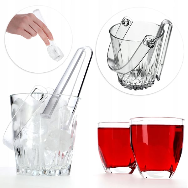 Ishink - Isbehållare - Med istång - 0,8 l