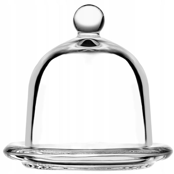 Glasburk 2-pack - Förvaringsbehållare för citron/tomat med lock - Glas - För kylskåp - Rund - Återanvändbar