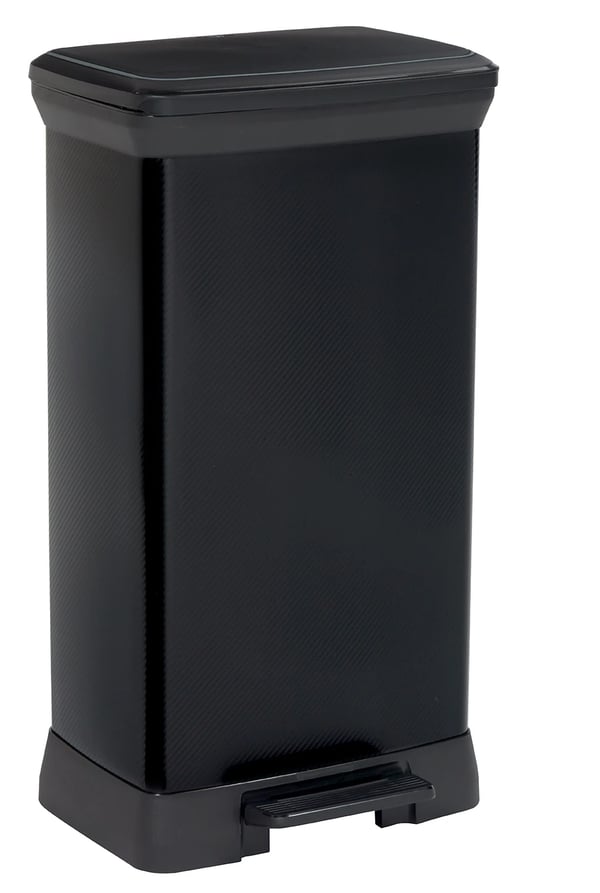 Affaldsspand - Pedalspand - Kapacitet 50 l - Metal-look