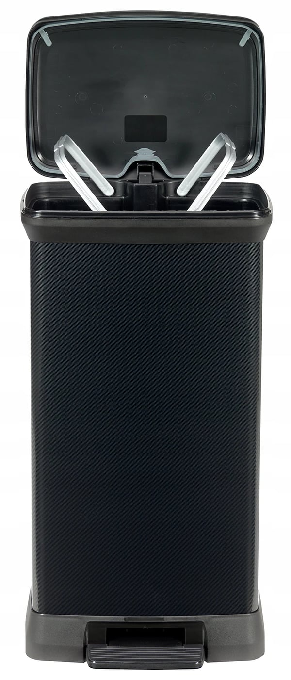 Affaldsspand - Pedalspand - Kapacitet 50 l - Metal-look
