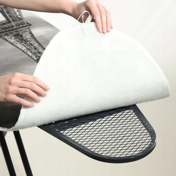 Strykbrädeöverdrag - Stretch - 148x52 cm - Elastisk Passform - Eiffeltorn-Motiv