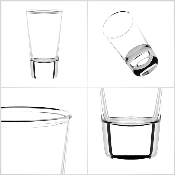 Shotglas & Likørglas - Sæt - 28 ml - 12 stk - FCM-certificeret - Til Vodka