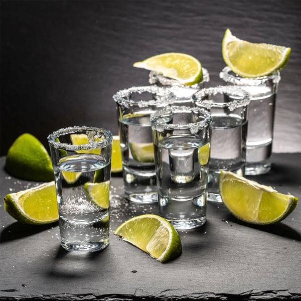 Shotglas & Likørglas - Sæt - 28 ml - 12 stk - FCM-certificeret - Til Vodka